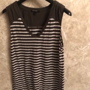 Banana republic green and white dress